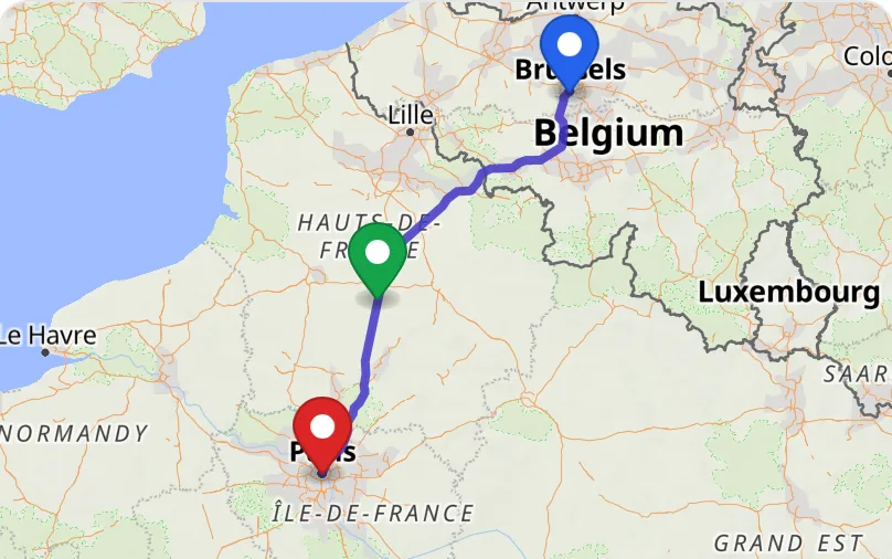 Bruxelles → Paris